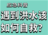 汛期來臨，遇到洪水險情如何自救？