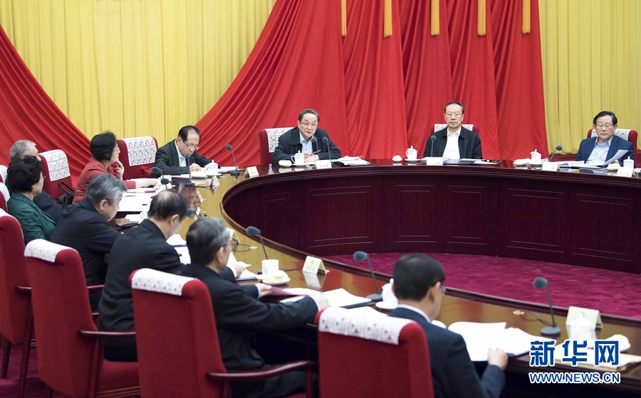 12月22日，全國政協(xié)主席俞正聲在北京主持召開政協(xié)第十二屆全國委員會(huì)第六十八次主席會(huì)議。 新華社記者 李濤 攝