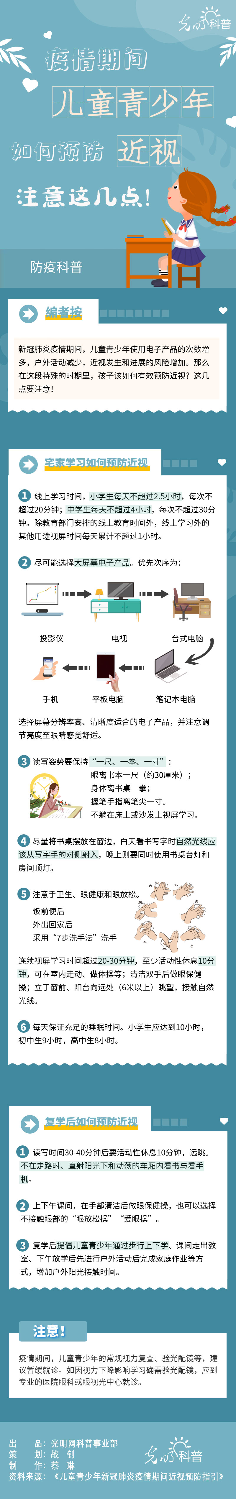【防疫科普】疫情期間兒童青少年如何預(yù)防近視？注意這幾點(diǎn)！
