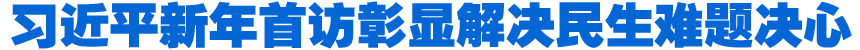 習(xí)近平新年首訪(fǎng)彰顯解決民生難題決心