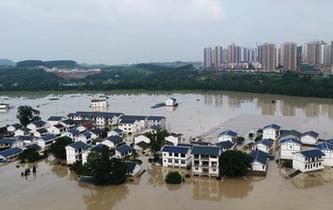 重慶長江、嘉陵江、涪江洪水過境