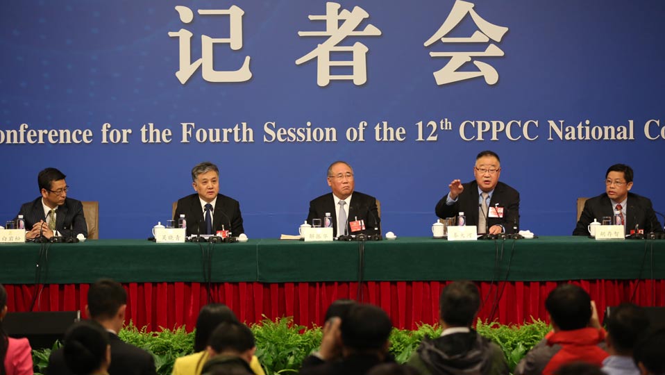 解振華、秦大河、吳曉青、胡存智、白巖松答記者問