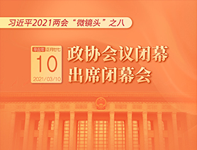習(xí)近平2021兩會“微鏡頭”之八：3月10日 政協(xié)會議閉幕，出席閉幕會