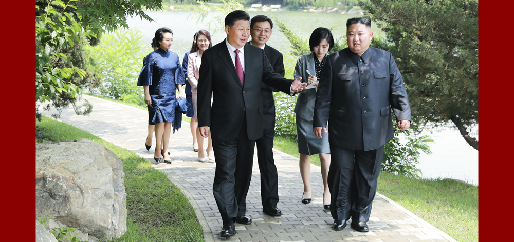 習(xí)近平會(huì)見朝鮮勞動(dòng)黨委員長、國務(wù)委員會(huì)委員長金正恩