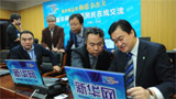 新華社副總編輯彭樹杰、新華網(wǎng)總裁田舒斌指揮報道